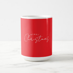 Caneca De Café Férias Felizes Natal Ano Novo Temporada Vermelho