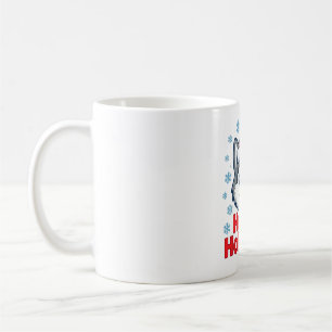 Caneca De Café Férias Husky Natal