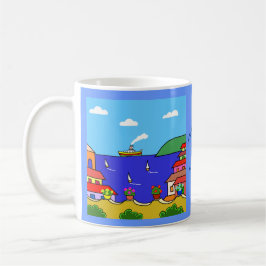 Caneca De Café Férias Mediterrâneas