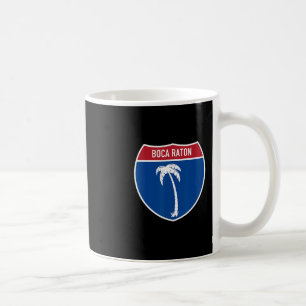 Caneca De Café Férias na Boca Raton Flórida Estrada Interestadual