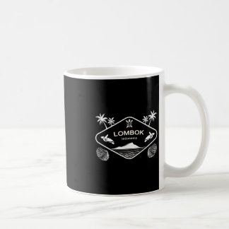 Caneca De Café Férias nas Palmeiras da Tartaruga Marinha da Ilha 