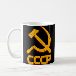 Caneca De Café Ferida de Martelo da União Soviética