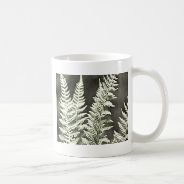 Caneca De Café Fern Artístico Abstrato (Direita)