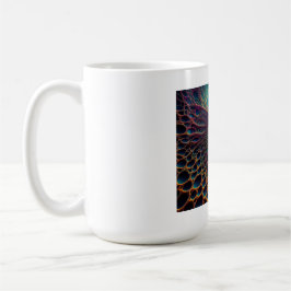 Caneca De Café Fern Dourado E Azul