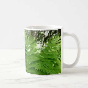Caneca De Café Fern Fronds IV Natureza Verde Botânica