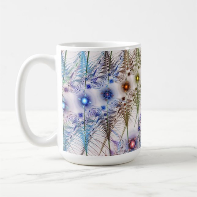 Caneca De Café Ferns'N Flowers Abstrato (Esquerda)