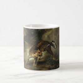 Caneca De Café Ferocious Wild Leopard (por Jean-Baptiste Oudry)