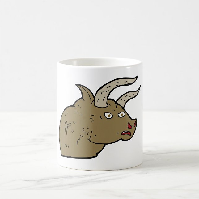 Caneca De Café Feroz Cabeça Branca Rústica Animal Selvagem Rústic (Criador carregado)