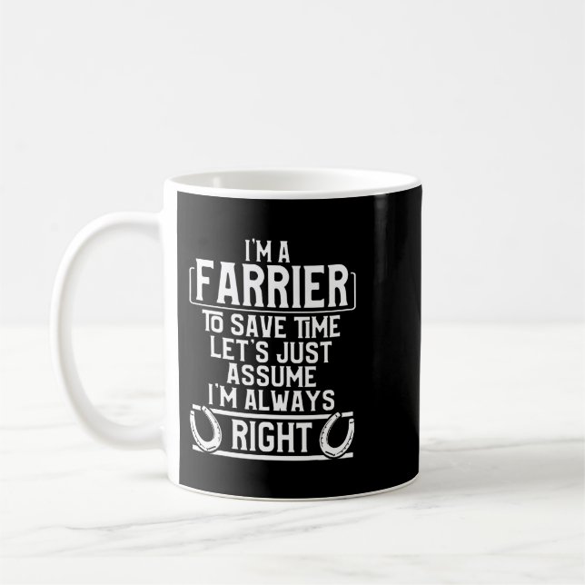 Caneca De Café Ferradura de ferradura mais direita Hoof Trimming  (Esquerda)