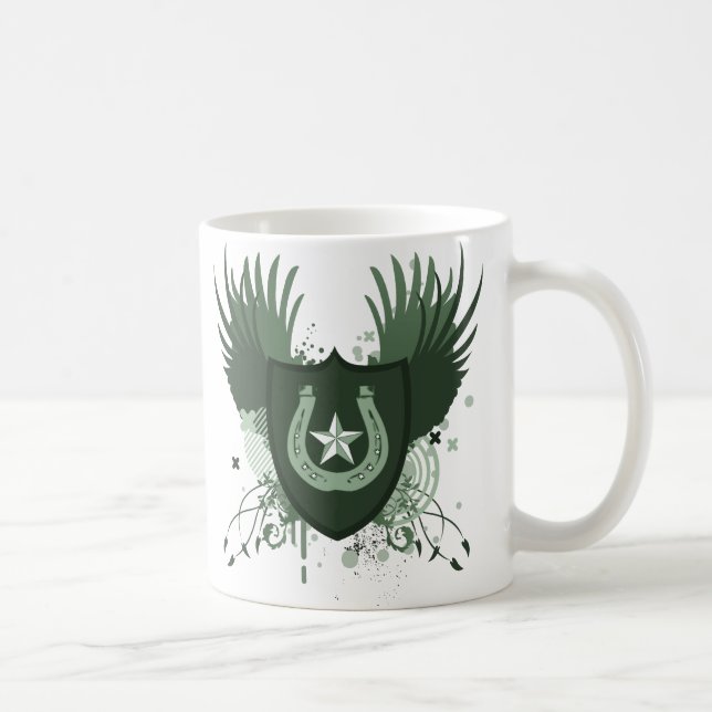 Caneca De Café ferradura irlandesa sortuda (Direita)