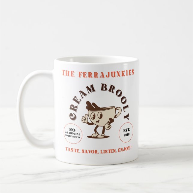 Caneca De Café Ferrajunkies "Cream Brooly" Mug (Esquerda)