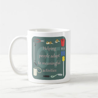 Caneca De Café Ferramentas da terapia ocupacional para o gráfico