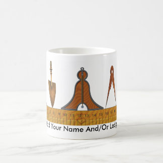 Caneca De Café Ferramentas de funcionamento do Freemason