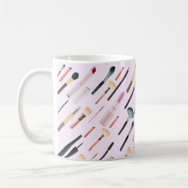 Caneca De Café Ferramentas de Maquiagem de Beleza Elegante