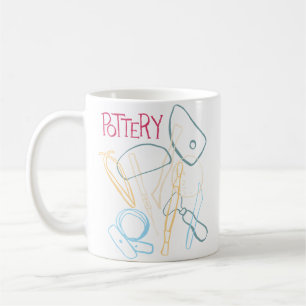 Caneca De Café Ferramentas de Olaria