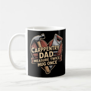 Caneca De Café Ferramentas de Pai de Carpintaria de Madeira Quent