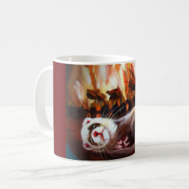 Caneca De Café Ferret Sleating Mug