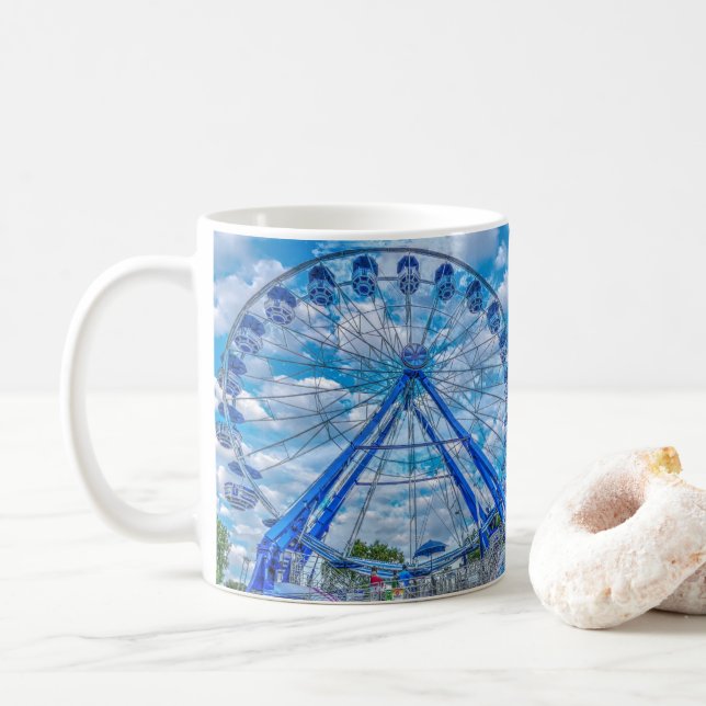 Caneca De Café Ferris Wheel (Com Donut)