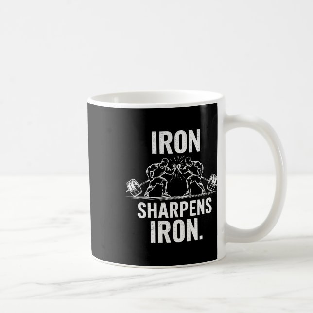 Caneca De Café Ferro Sharpens Ferro - Design de Elevação de Arte  (Direita)
