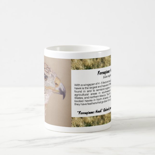 Caneca De Café Ferruginous Hawk (Centro)