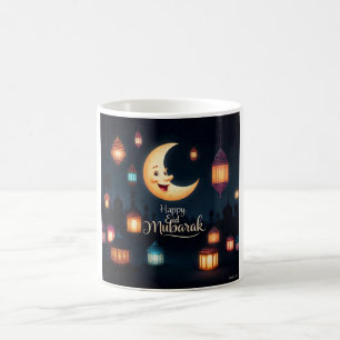 Caneca De Café Feset Eid Mubarak Crescent Moon