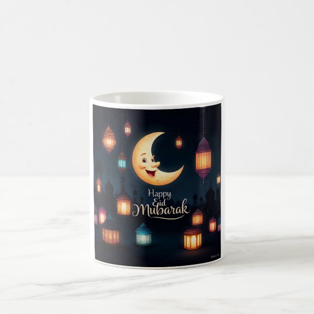 Caneca De Café Feset Eid Mubarak Crescent Moon (Centro)