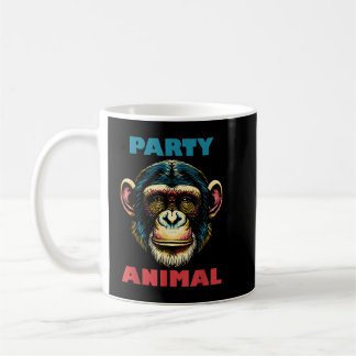 Caneca De Café Festa Animal Chimpanzé Macaco Ape Gorilla Orangut