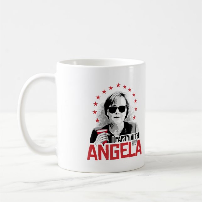 Caneca De Café Festa com Angela - - (Esquerda)