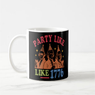 Caneca De Café Festa Como 1776 Retro Vintage