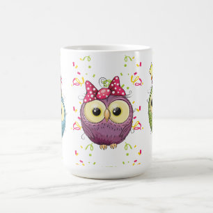 Caneca De Café Festa Coruja