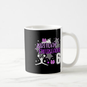 Caneca De Café Festa de Aniversário de 6 anos de Cheer Kids 6º An