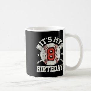 Caneca De Café Festa de Aniversário de 8 anos do menino fã de esp