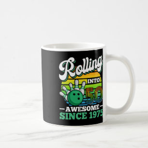 Caneca De Café Festa de Aniversário de Boliche Fazendo 50 Anos 50