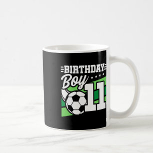 Caneca De Café Festa de Aniversário de Futebol - Menino de 11 Ano