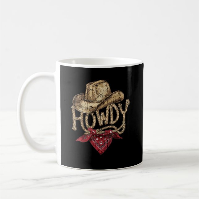 Caneca De Café Festa de Aniversário do Cowboy Ocidental (Esquerda)