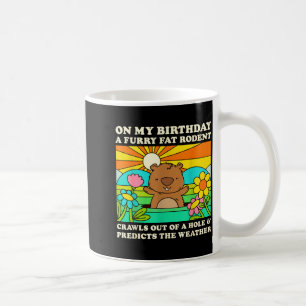 Caneca De Café Festa de Aniversário do Dia da Marmota Engraçado R