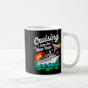 Caneca De Café Festa de Ano Novo 2026 Cruising Into Matching Fa