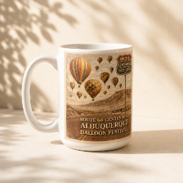 Caneca De Café Festa de Balões de Albuquerque Café Presente Estil