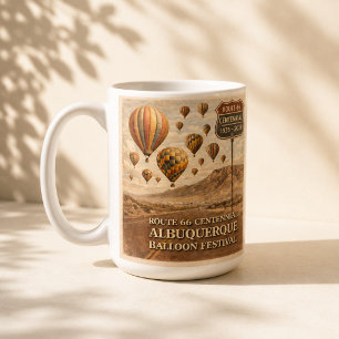 Caneca De Café Festa de Balões de Albuquerque Café Presente Estil