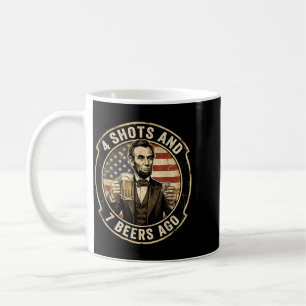 Caneca De Café Festa de Bebedeira Lincoln 4 Tiros e 7 Cervejas At