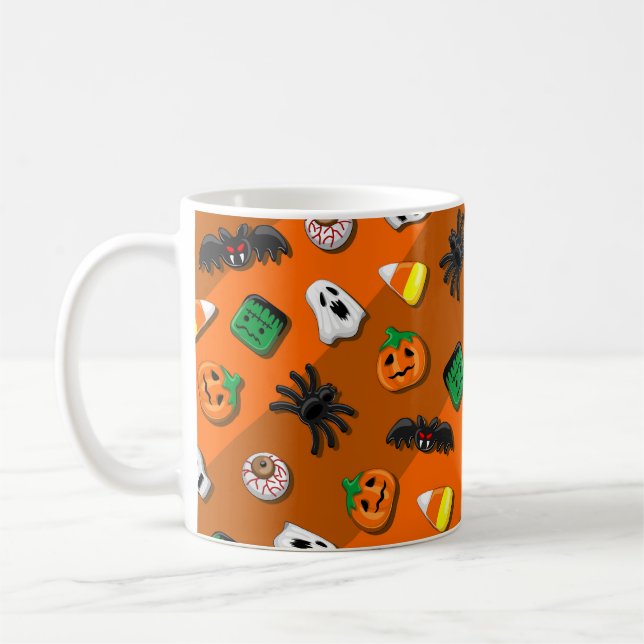 Caneca De Café Festa de Candies do Halloween Spooky (Esquerda)