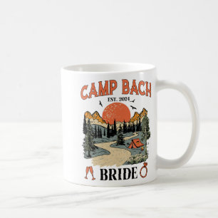 Caneca De Café Festa de Despedida de Solteira Camping Trilha Noiv