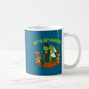 Caneca De Café Festa de despedida de solteira meme de sapo casand