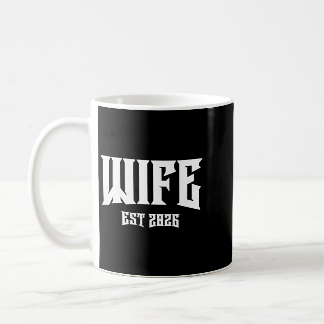 Caneca De Café Festa de Despedida de Solteiro Casamento Grunge Ro (Esquerda)