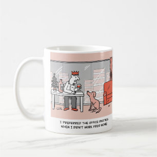 Caneca De Café Festa de escritório engraçada de trabalho em casa