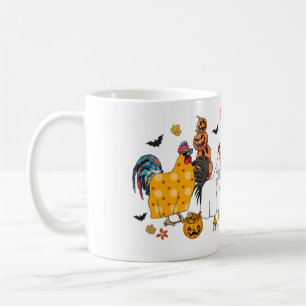 Caneca De Café Festa de Frango do Halloween - Descoberta Encantad
