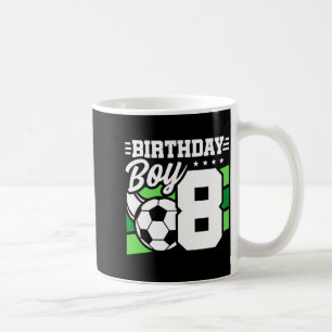 Caneca De Café Festa de Futebol de 8 Anos 8º Aniversário Menino