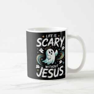Caneca De Café Festa de Halloween Assustadora Sem Jesus Roupa Cri