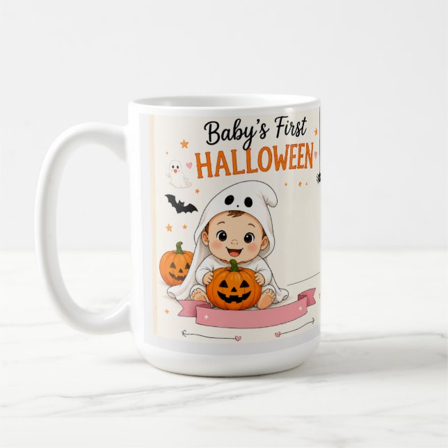 Caneca De Café Festa de Halloween do Bebê (Esquerda)
