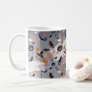 Caneca De Café Festa de Halloween "Treine or Trick" Madeira Loft 